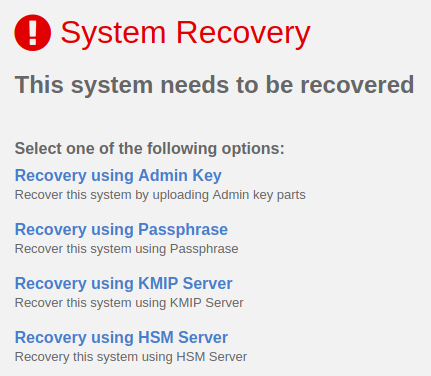 Troubleshooting KeyControl from the Bootloader