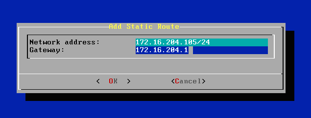 Add Static Routes
