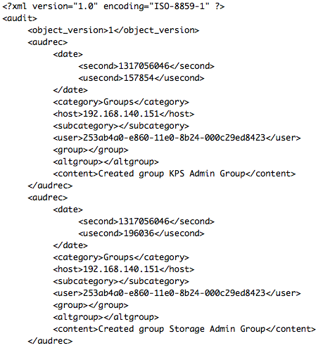 Audit Export