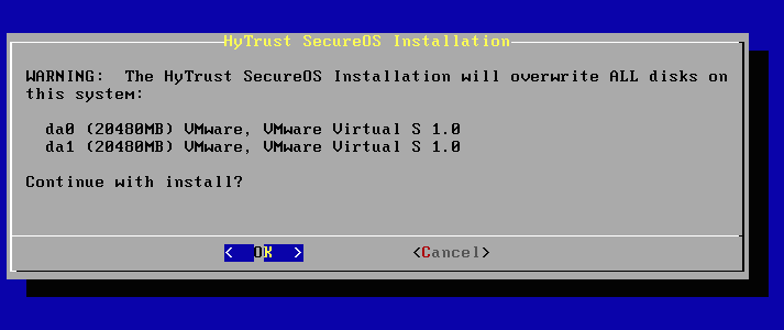 Install Final Confirmation