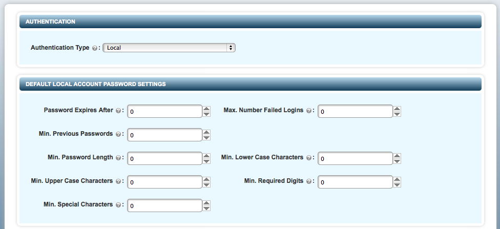 Secadmin Def Local Auth