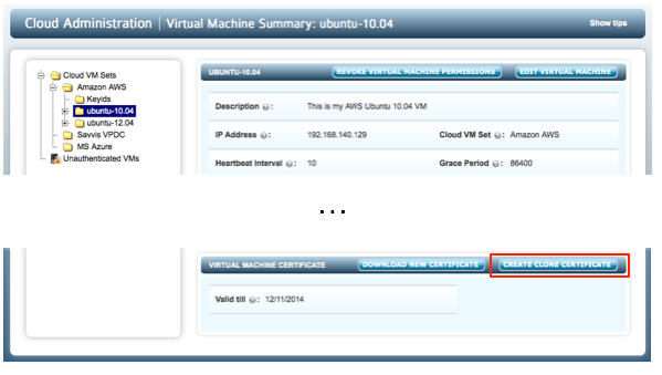 VM Clone Cert