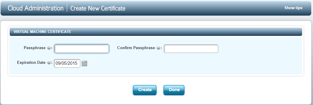 VM Cvmset Cert Details