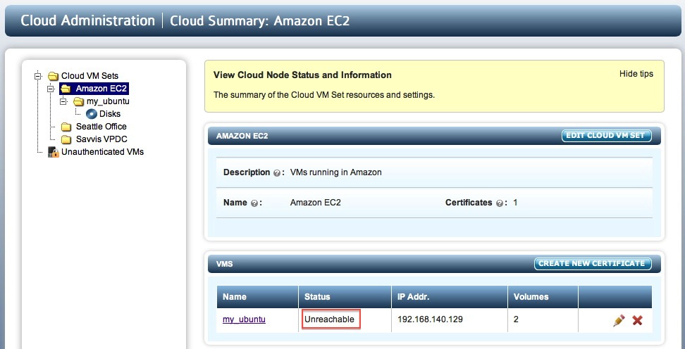 VM Down