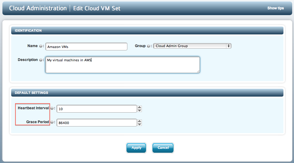 VM Grace Period VMSet