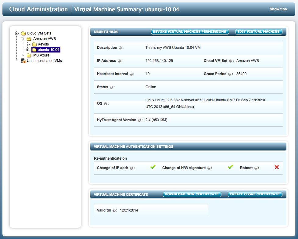 VM Info