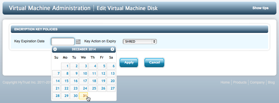 VM Key Expiration