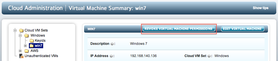 VM Revoke Vm W2