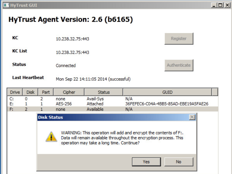 VM Windows Gui Add Encrypt Warn