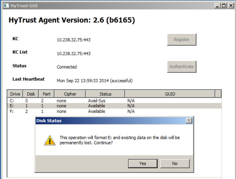 VM Windows Gui Dev Erase