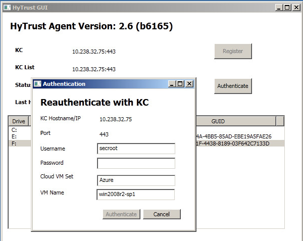 VM Windows Reauth Gui