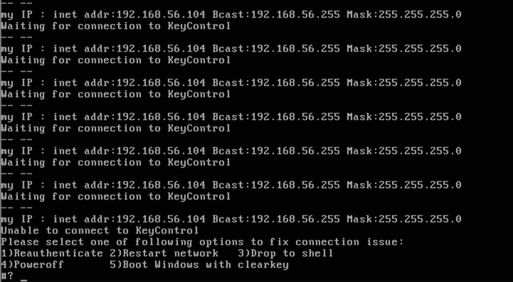 Windows Failure To Contact KeyControl