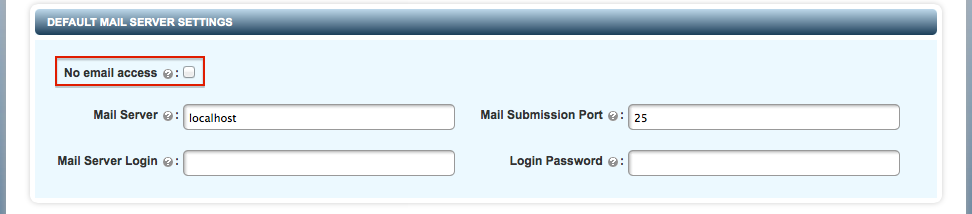 WebGUI No Email