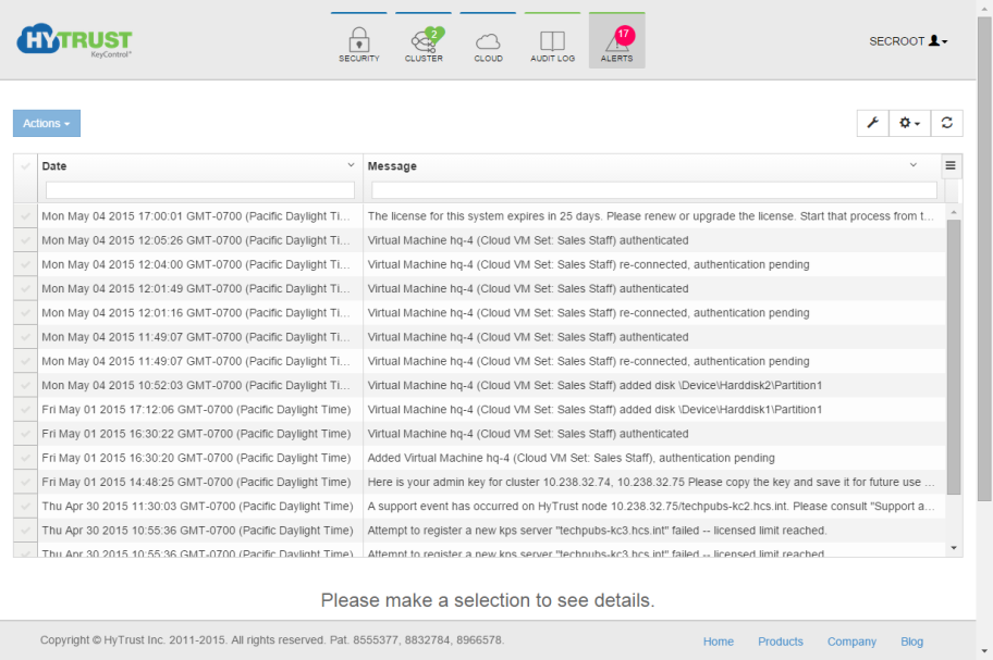 VM Alerts