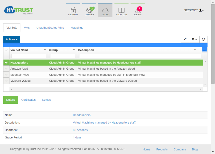 VM Cvmset Cert
