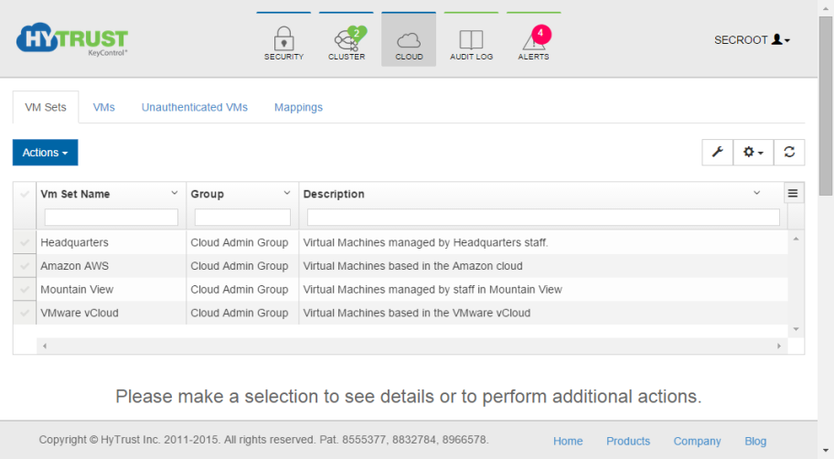 VM Windows Gui Cvm Sets