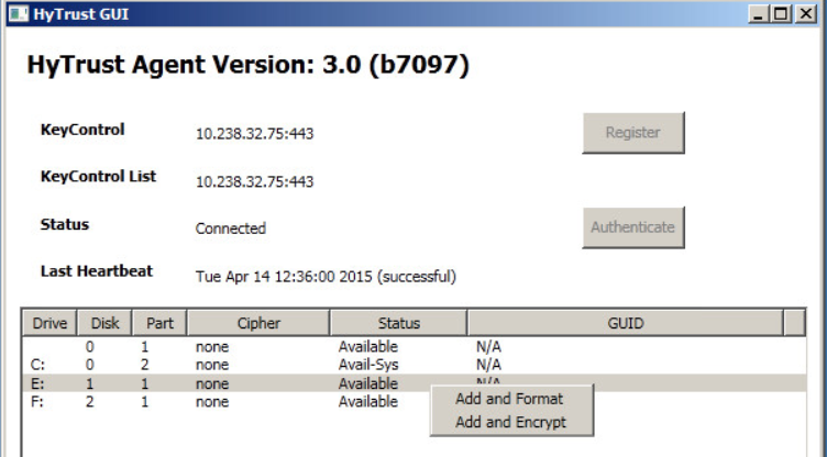 VM Windows Gui Dev Rclick