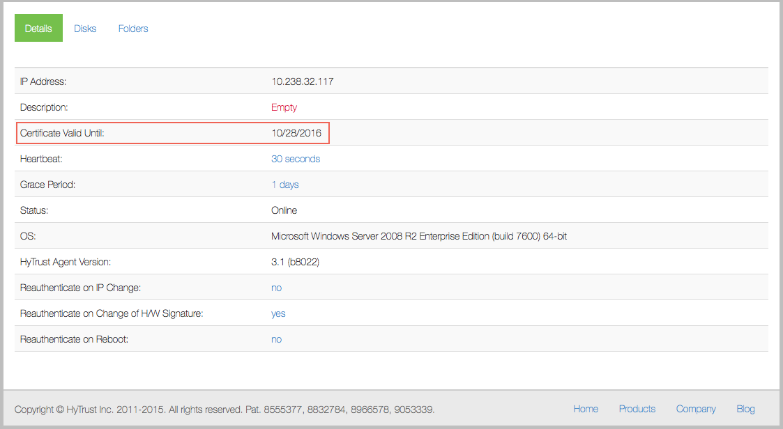 VM Cert Expiration