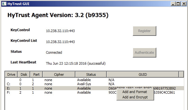 VM Windows Gui Dev Rclick