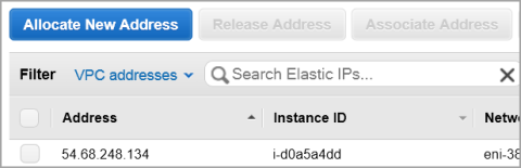 Allocate new address