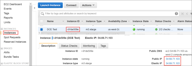 EIP associated with Instance