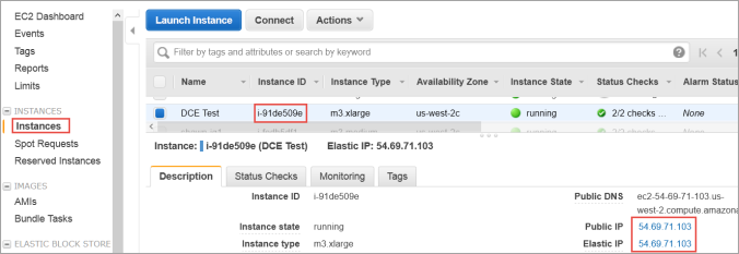 EIP associated with Instance