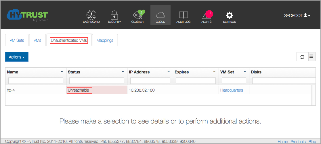 VM Revoke Vm W1