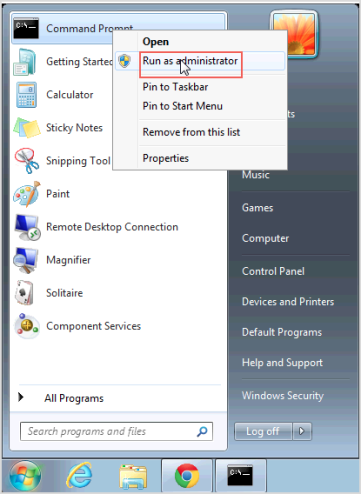VM Win7 Cmdshell
