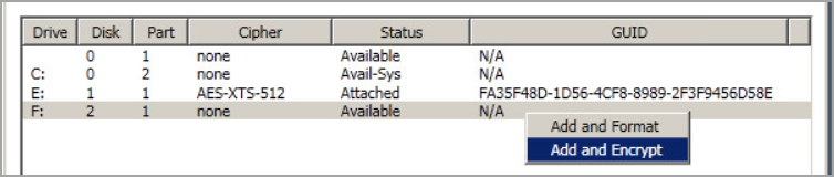 VM Windows Gui Add Encrypt