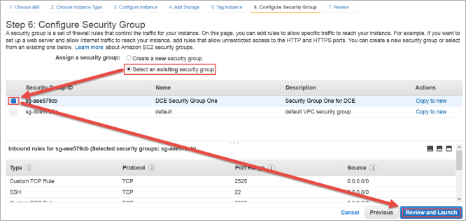 Configure Security Group