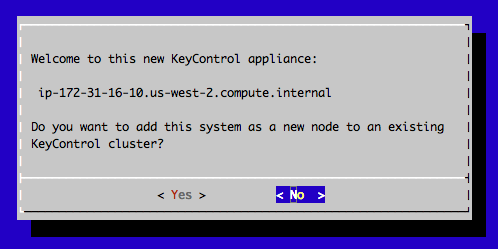 Install OVF Cluster Choice