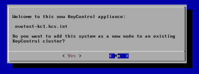 Install OVF Cluster Choice